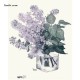 Pictura pe numere -Aroma si liliac violet