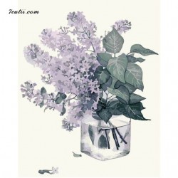 Pictura pe numere - Aroma de liliac violet