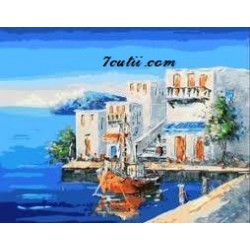 Pictura pe numere - La mare in Grecia