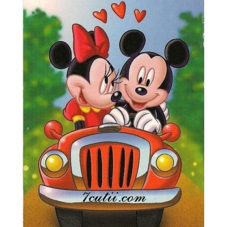 Pictura pe numere - Mickey si Minnie calatorie