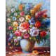 Pictura pe numere - Flori colorate ca viata