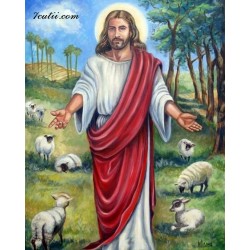Pictura pe numere - Iisus pastorul nostru
