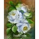 Pictura pe numere - Trandafiri albi pentru un nou inceput