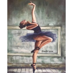 Pictura pe numere - O balerina plina de gratie