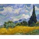 Pictura pe numere - Lan de grau cu chiparosi – ( dupa pictura lu Vincent van Gogh)