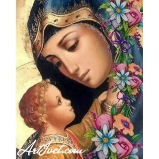 Pictura pe numere - Maria si Isus - gingasia mamei 