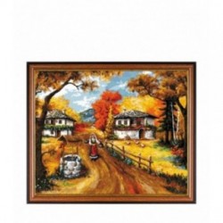 Set Goblen - Toamna in Rodopi - fire DMC. Punct mare