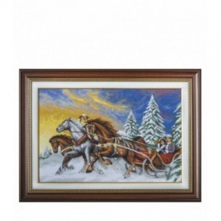 Set Goblen - Sanie trasa de trei cai - pictor Radina Miroslavova. Punct mare