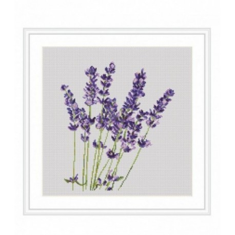 Set Goblen - Lavanda - fundal fara cusut. Punct mare, panama nemarcata