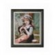 Goblen Fata cu pisicuta - dupa tabloul lui Emile Vernon. Punctul in cruce pe etamina 1:1
