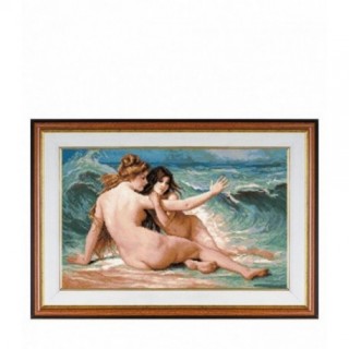 Goblen Nimfe de mare - dupa tabloul pictorului Paul A. Lawrence. Punctul in cruce pe etamina 1:1