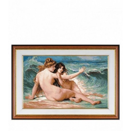 Goblen Nimfe de mare - dupa tabloul pictorului Paul A. Lawrence. Punctul in cruce pe etamina 1:1