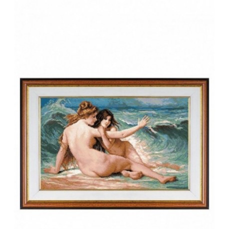 Set Goblen - Nimfe de mare - dupa tabloul pictorului Paul A. Lawrence. Punct mic
