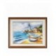 Set Goblen - Peisaj marin cu barci - fire DMC. Punct mare