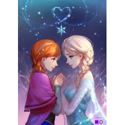 Goblen de diamante - Elsa si Anna pentru totdeauna - Frozen