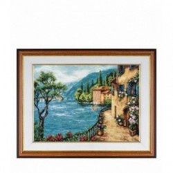 Set Goblen - Peisaj mediteranean - Iulia Buzilova. Punct in cruce, Aida 16K