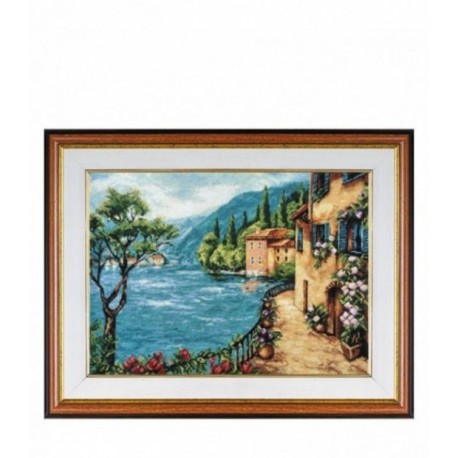 Set Goblen - Peisaj mediteranean - Iulia Buzilova. Punct in cruce, Aida 16K