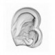 Icoana Argint - Inima cu Maica Domnului cu Pruncul 24х47 cm.