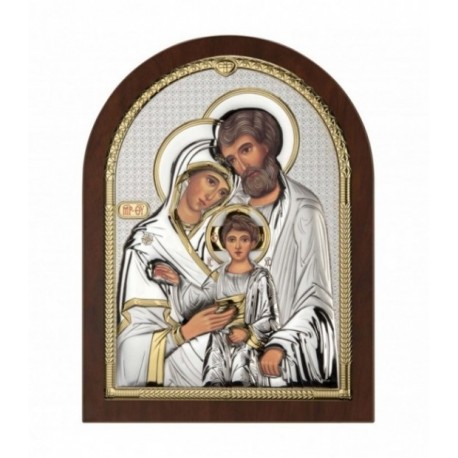 Icoana Argint - Sfanta Familie 10x12cm