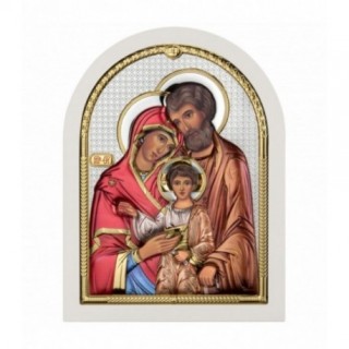 Icoana Argint - Sfanta Familie 7x9cm