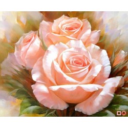 Goblen de diamante - Trandafirii roz