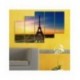 Tablou multicanvas - Apus de soare peste Turnul Eiffel