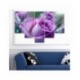 Tablou multicanvas - Trandafir violet