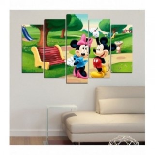 Tablou multicanvas - Mickey si Minnie Mouse