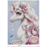 Goblen de diamante - Zaharel - unicornul roz
