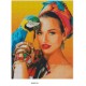 Goblen de diamante - Frumoasa cubaneza si papagalul ei