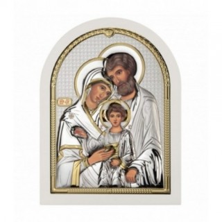 Icoana Argint - Sfanta Familie 16x21cm