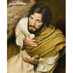 Pictura pe numн ere - Isus se roaga