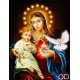 Goblen de diamante - Fecioara si Isus - atinsi de catre sfantul duh
