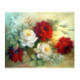 Pictura pe numere - Cei mai frumosi trandafiri in rosu pasional si alb gingas