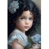 Goblen de diamante - Violeta - fetita cu ochii albastri fermecatori