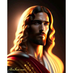Pictura pe numere - Iisus si lumina de sus