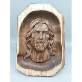 Icoana sculptata in lemn - Iisus Hristos