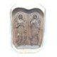 Icoana sculptata in lemn - Sfintii Arhangheli Mihail si Gavriil