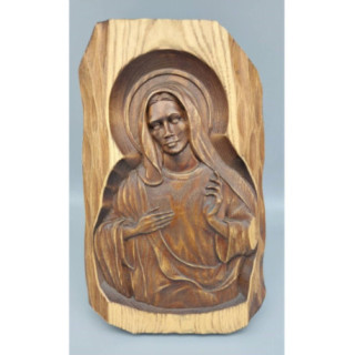 Icoana sculptata in lemn - Sfanta Nascatoare de Dumnezeu