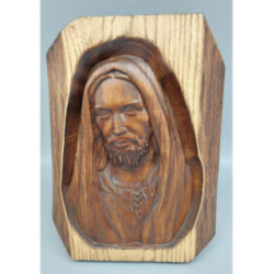 Icoana sculptata in lemn - Iisus Hristos - Fiul lui Dumnezeu