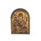 Icoana sculptata in lemn - Maica Domnului cu trei maini - cu arca curbat