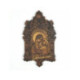 Icoana sculptata in lemn - Icoana Maicii Domnului din Kazan - bogat decorata