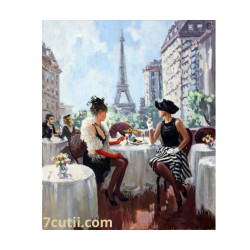 Pictura pe numere - Cafeneaua din Paris