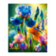 Picturi pe numere - Flori in culorile curcubeului 50x40cm