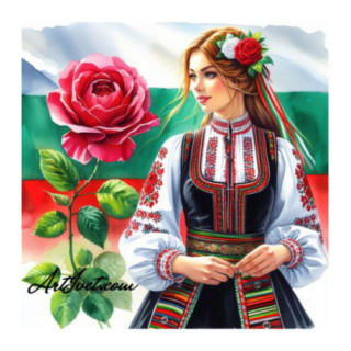 Pictura pe numere - Bulgaria cu miros de trandafir 40х40 сm