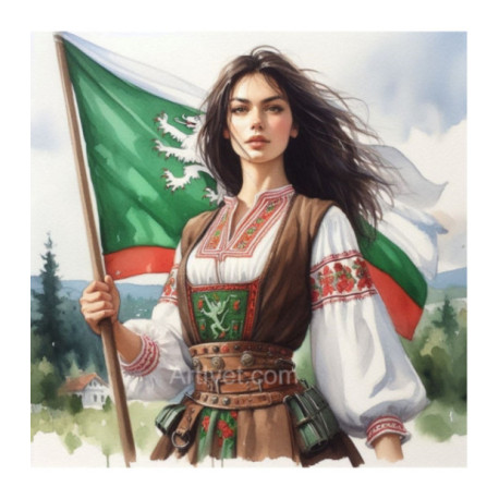 Pictura pe numere - Frumoasa Voievoda 40х40 см
