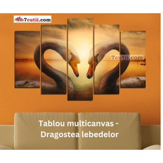 Tablou multicanvas - Dragostea lebedelor