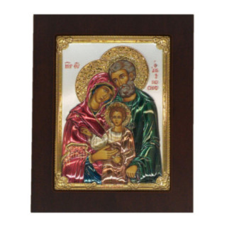 Icoana Argint - Sfanta Familie 15х20 cm