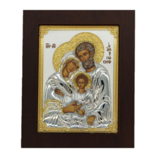 Icoana Argint - Sfanta Familie 15х20 cm