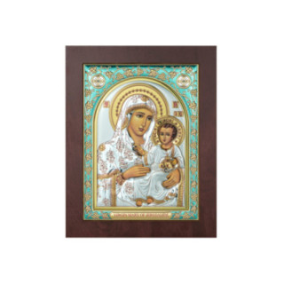 Icoana Argint - Maicuta Domnului si Iisus 15х20 cm